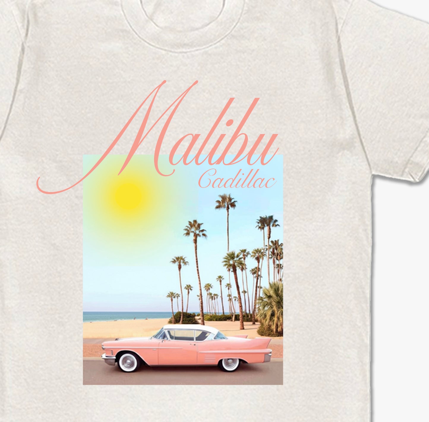 Malibu Cadillac Vintage Washed T-shirt
