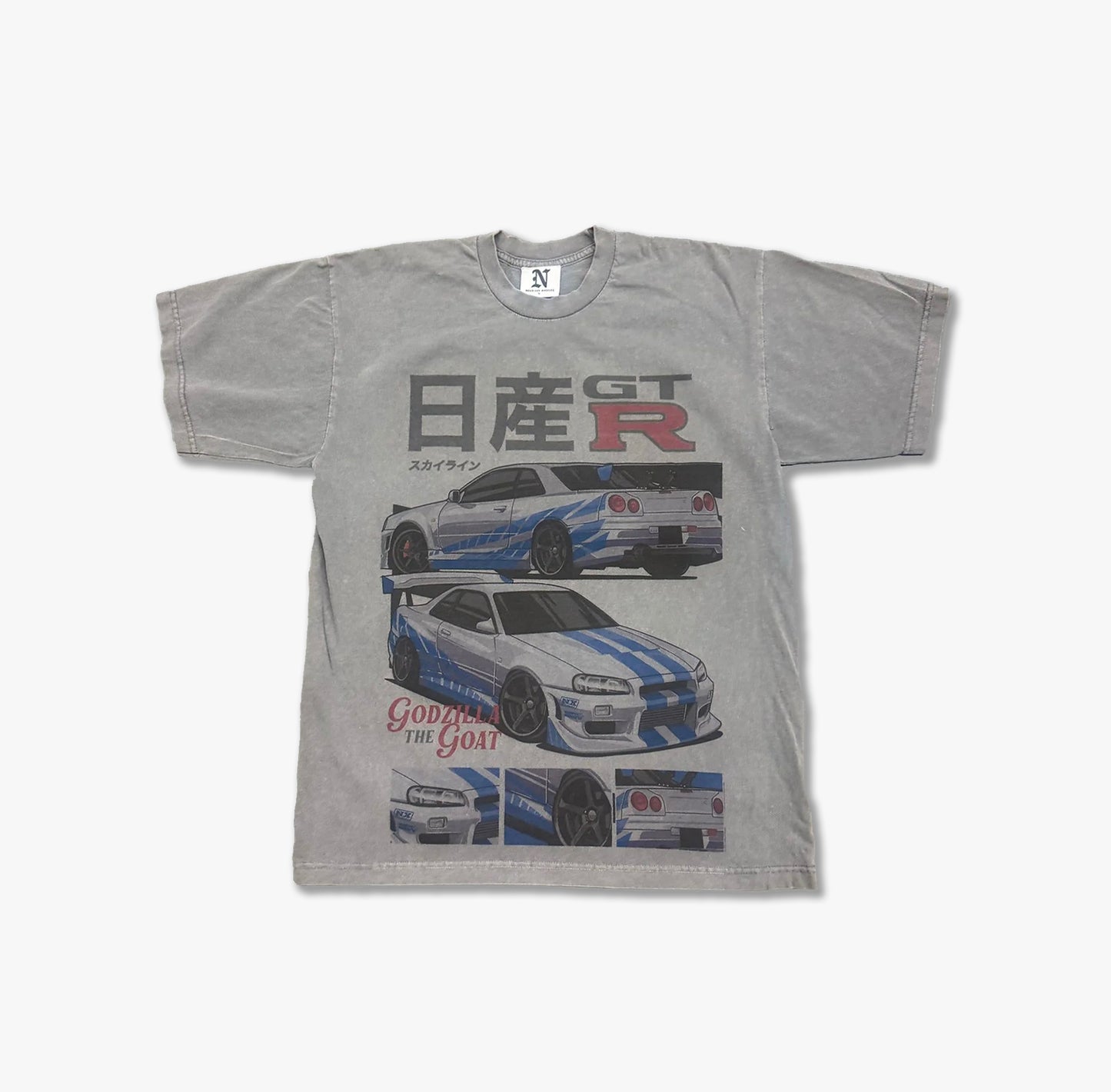 Nissan Godzilla The Goat Vintage Washed Tee