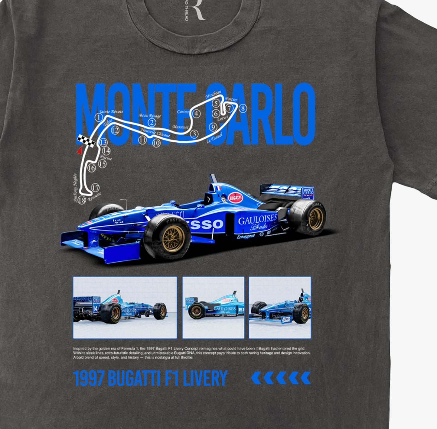 Monte Carlo Grand Prix Vintage Washed T-shirt