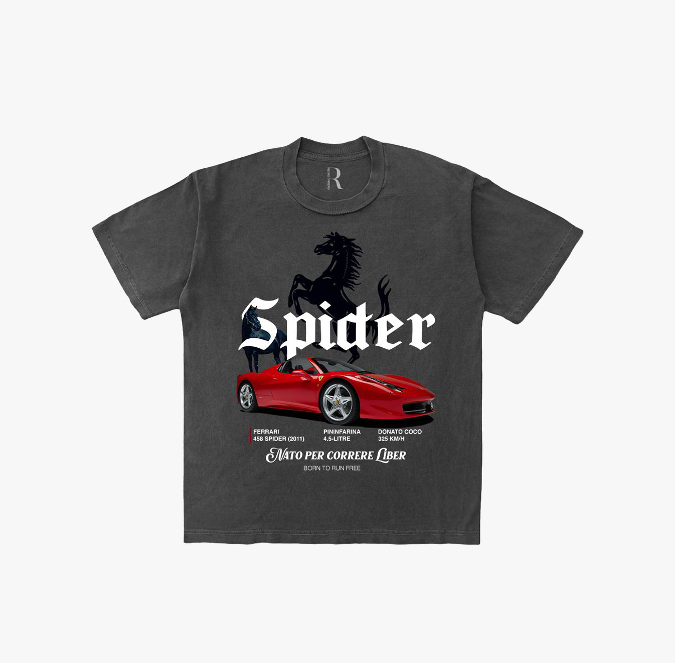 Spider Vintage Washed Tee Shirt