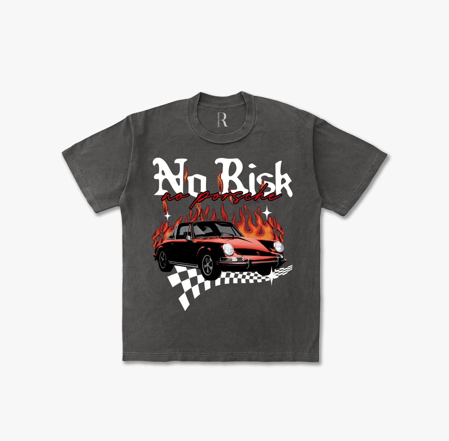 No Risk No Porsche Vintage Washed T-shirt