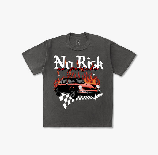 No Risk No Porsche Vintage Washed T-shirt