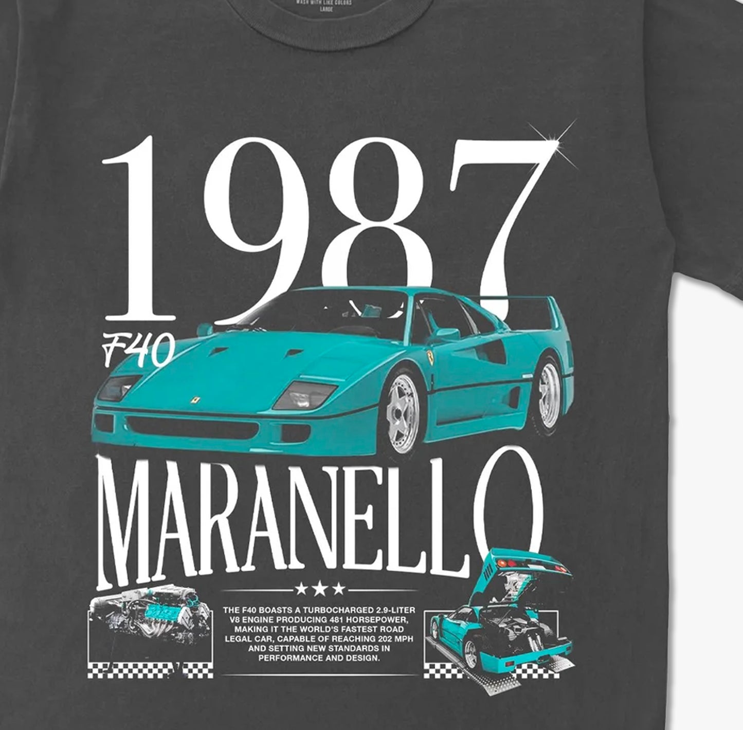 Maranello Vintage Washed Tee Shirt