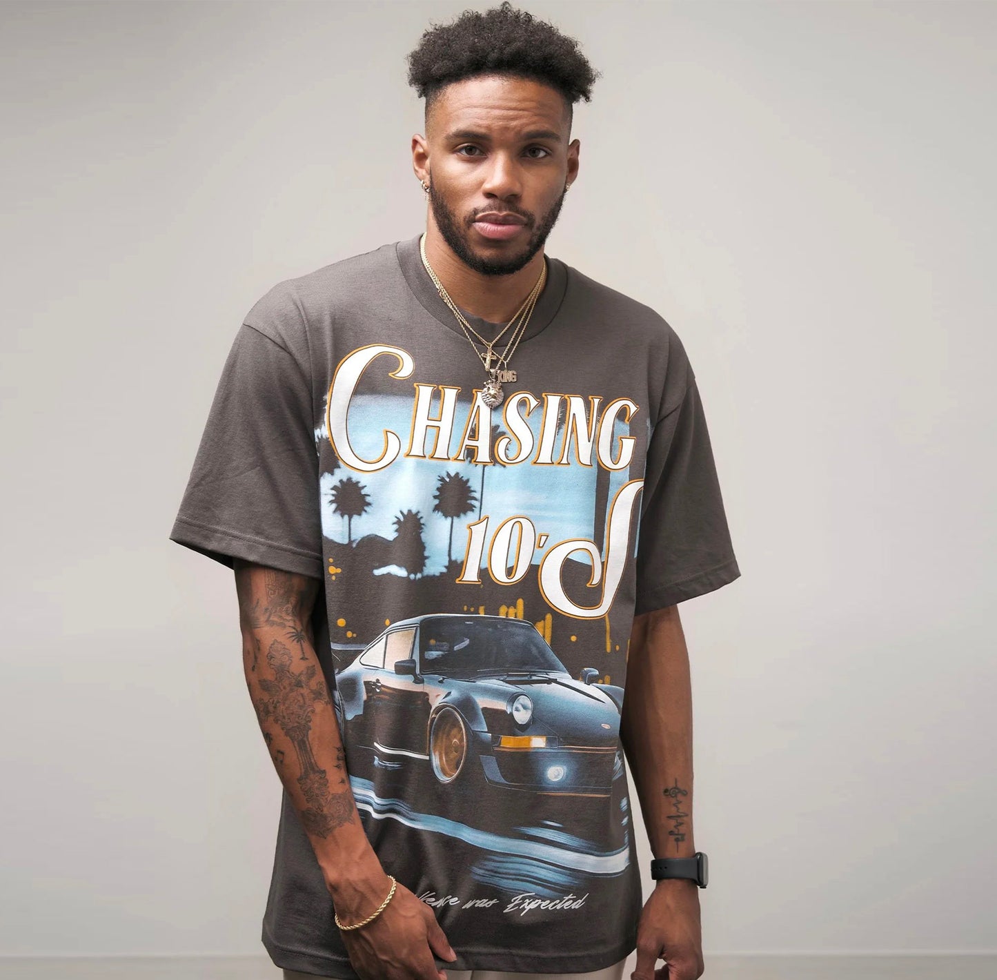 Chasing 10's Vintage Washed Tee Shirt