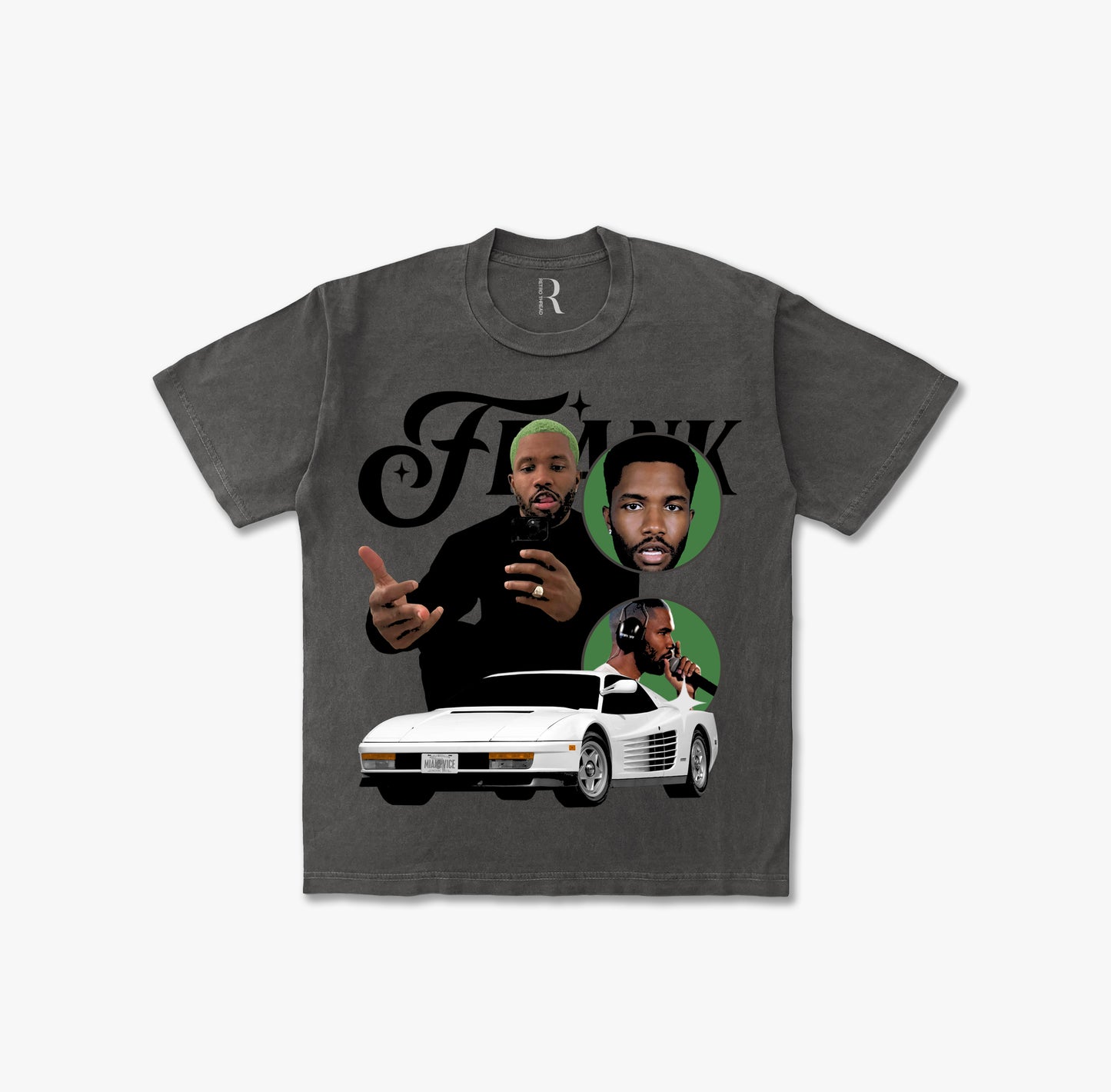 Frank White Ferrari (Black) Vintage Washed T-shirt