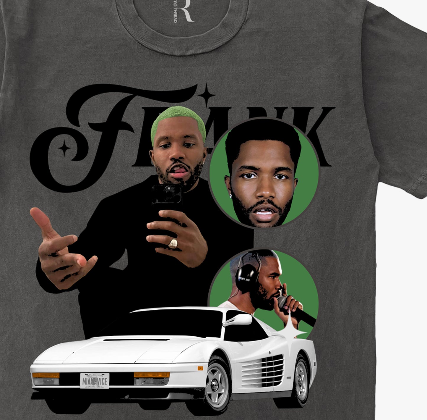 Frank White Ferrari (Black) Vintage Washed T-shirt