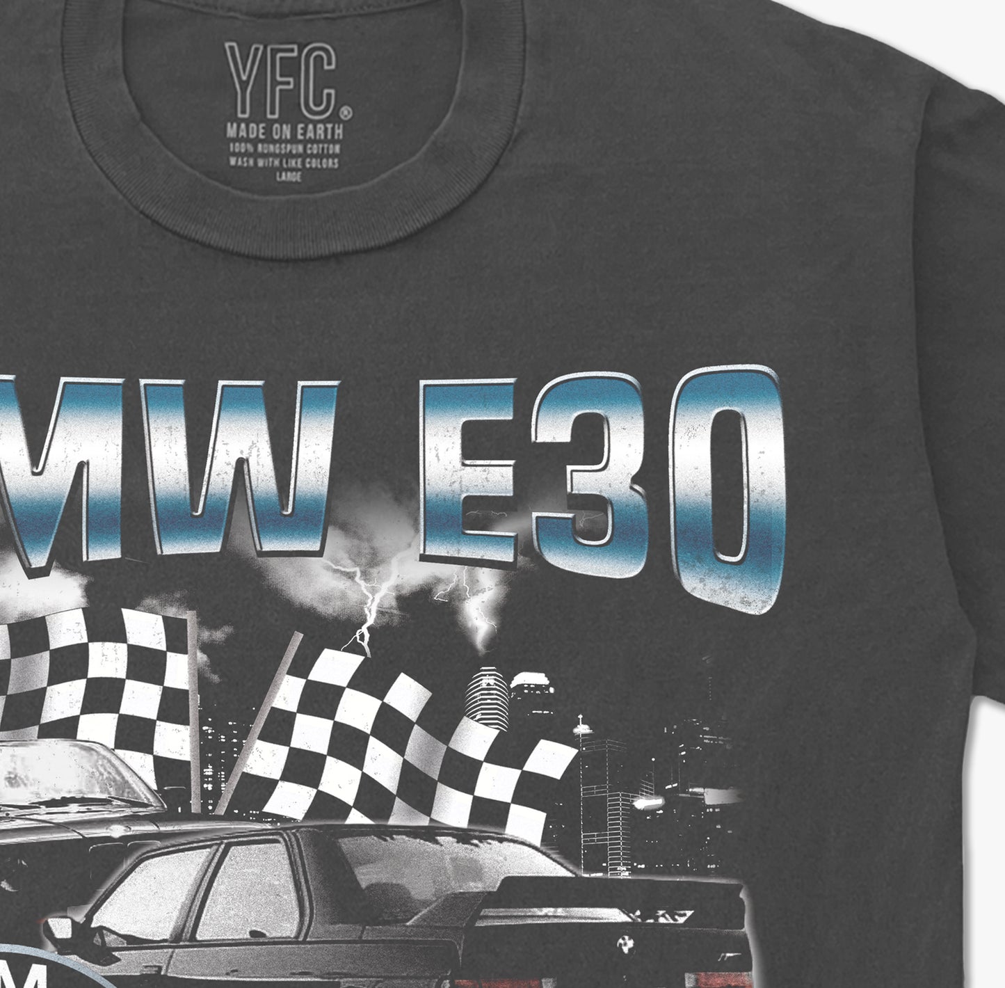 "Respect" Your Elders BMW E30 M3 Vintage Washed Tee Shirt