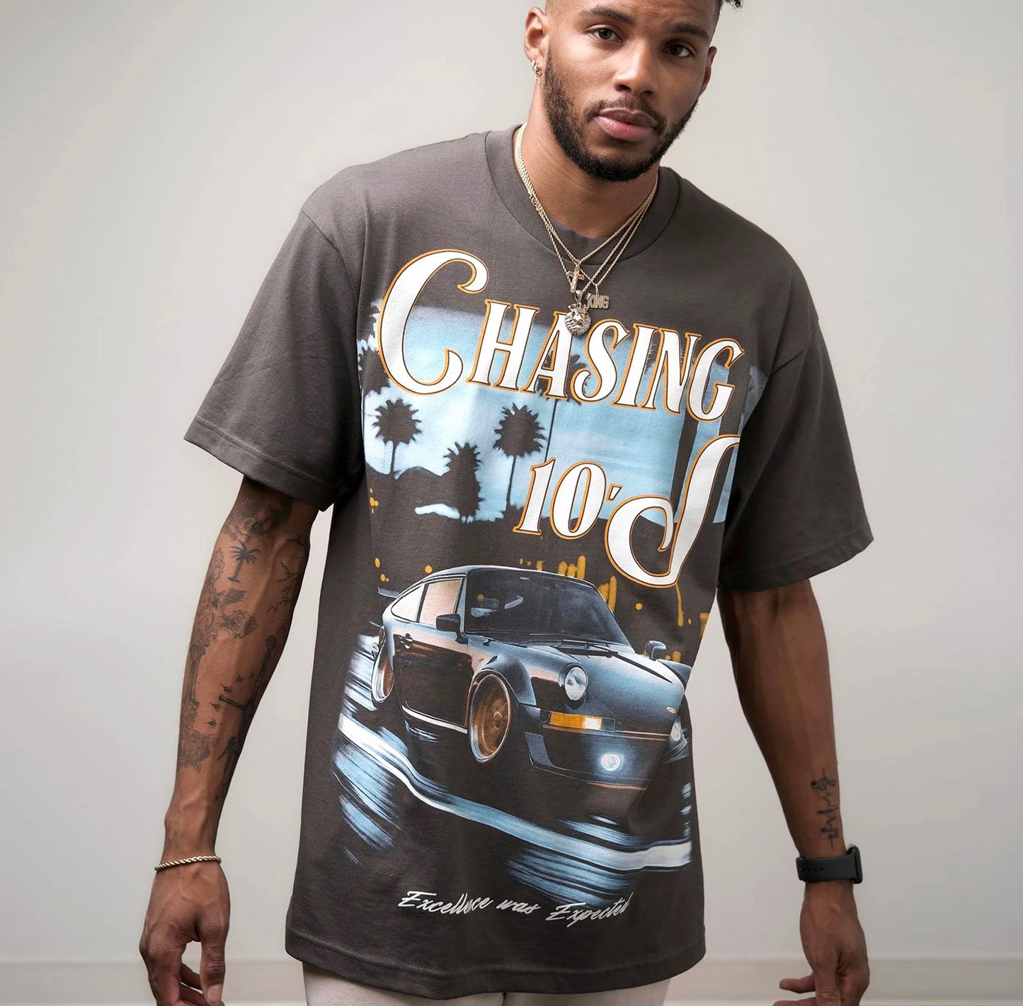 Chasing 10's Vintage Washed Tee Shirt