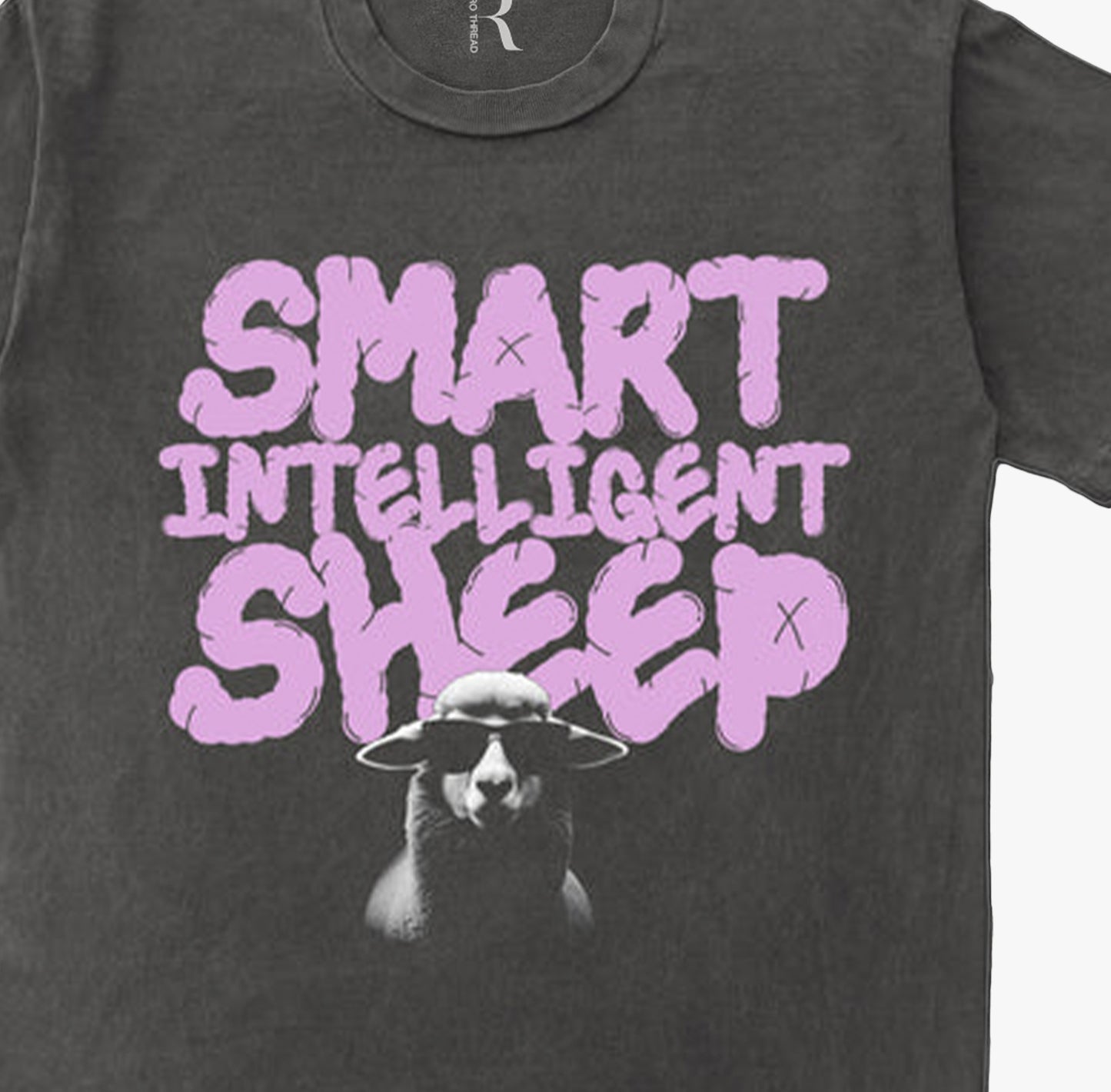 Smart Intelligent Sheep Vintage Washed T-shirt
