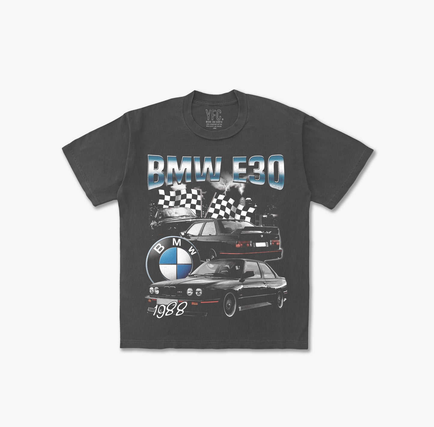 "Respect" Your Elders BMW E30 M3 Vintage Washed Tee Shirt