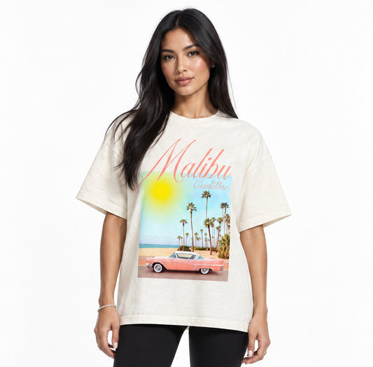 Malibu Cadillac Vintage Washed T-shirt