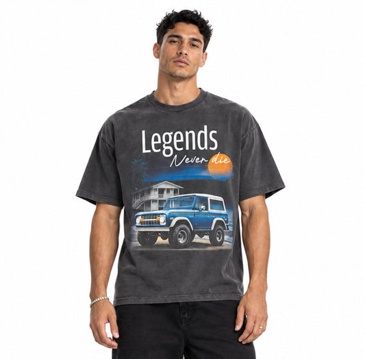 Legends Never Die Vintage Washed Tee