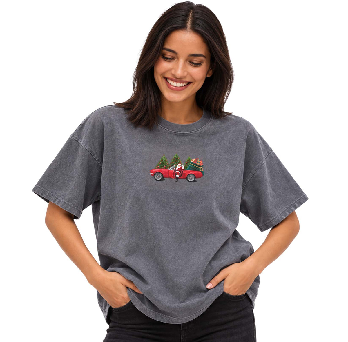 Santa’s Christmas Cruise Vintage Washed Tee Shirt