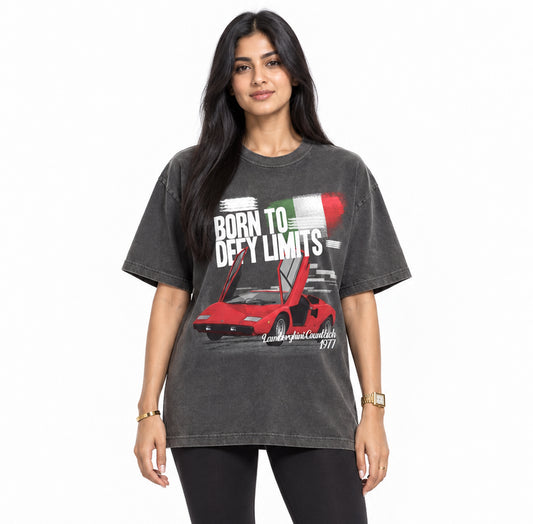 Born to Defy Limits Vintage Washed T-shirt