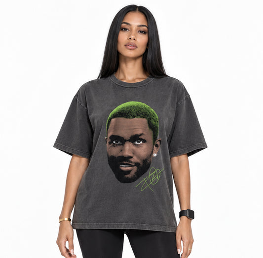 Green Face Frank Bootleg Vintage Washed T-shirt