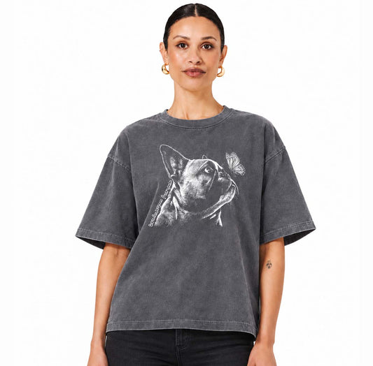 Bouledogue Français Vintage Washed Tee Shirt