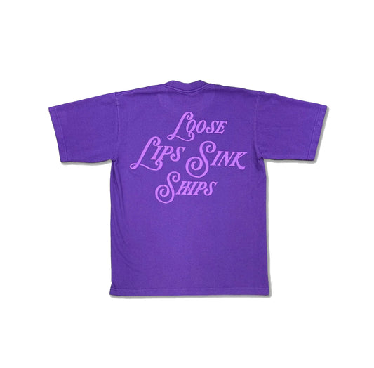 Loose Lips Sink Ships Vintage Washed Tee