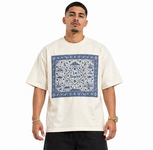 Los Angeles Bandana Vintage Washed Tee Shirt