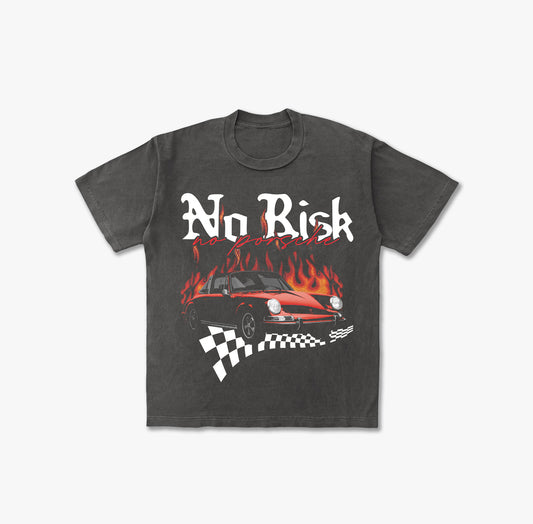 No Risk No Porsche Vintage Washed T-shirt