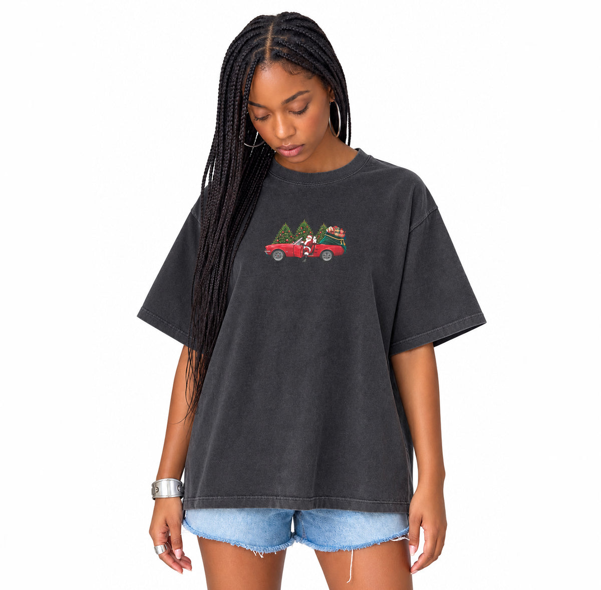 Santa’s Christmas Cruise Vintage Washed Tee Shirt