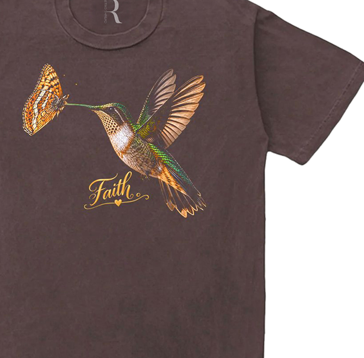 Faith & Butterfly Vintage Washed Tee Shirt