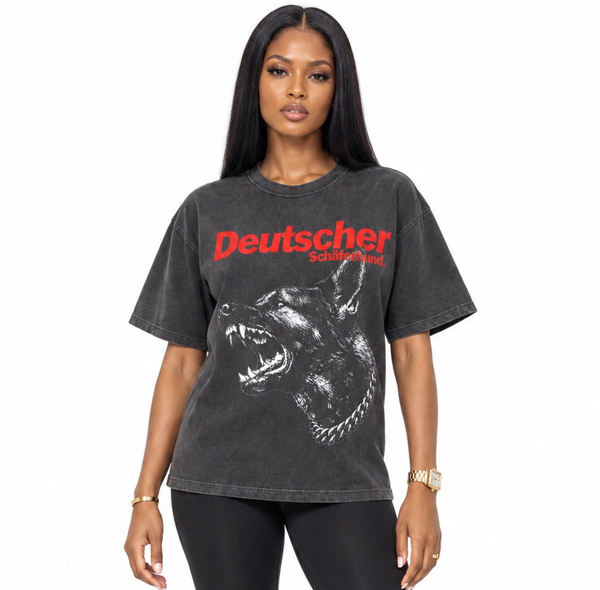 Deutscher Schäferhund Vintage Washed Tee Shirt