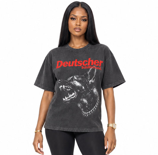 Deutscher Schäferhund Vintage Washed Tee Shirt