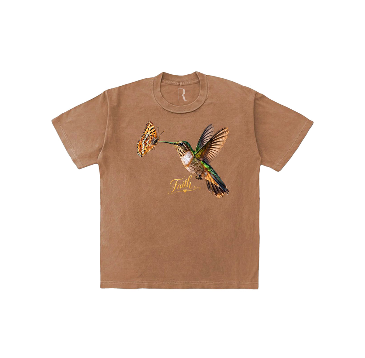Faith & Butterfly Vintage Washed Tee Shirt