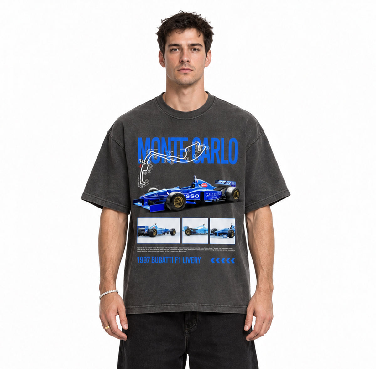 Monte Carlo Grand Prix Vintage Washed T-shirt