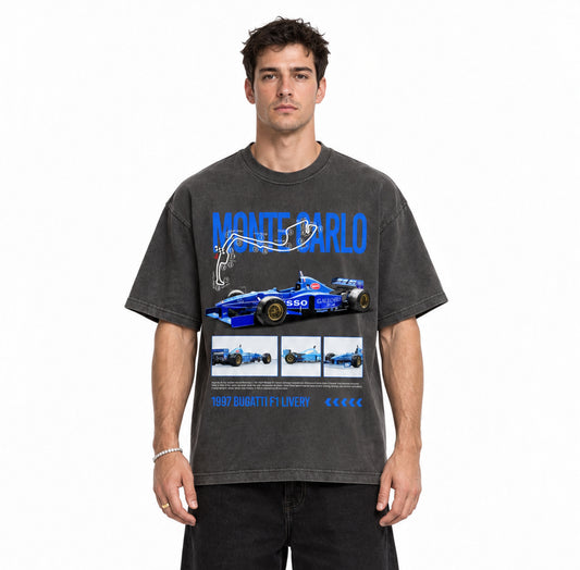 Monte Carlo Grand Prix Vintage Washed T-shirt