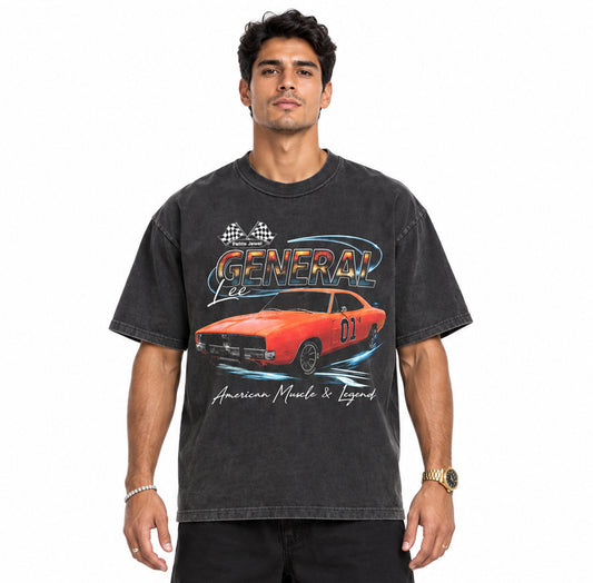 General Lee Vintage Washed Tee Shirt